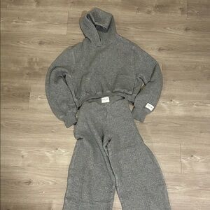 Aerie Heather Gray Sweat Set